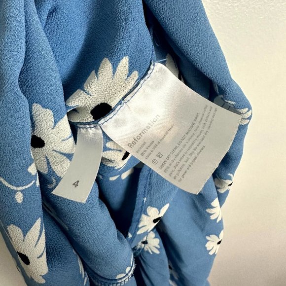 Reformation Sky Blue Daisy Midi Dress - Picture 8 of 16